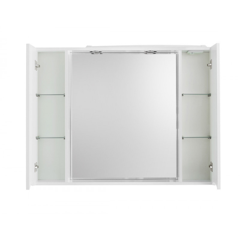 Зеркальный шкаф подвесной 100х75см Belbagno MARINO-SPC-1000/750-2A-BL-P