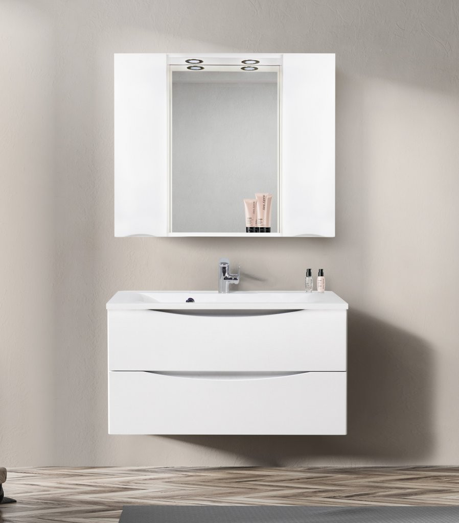 Зеркальный шкаф подвесной 120х75см Belbagno MARINO-SPC-1200/750-2A-BL-P