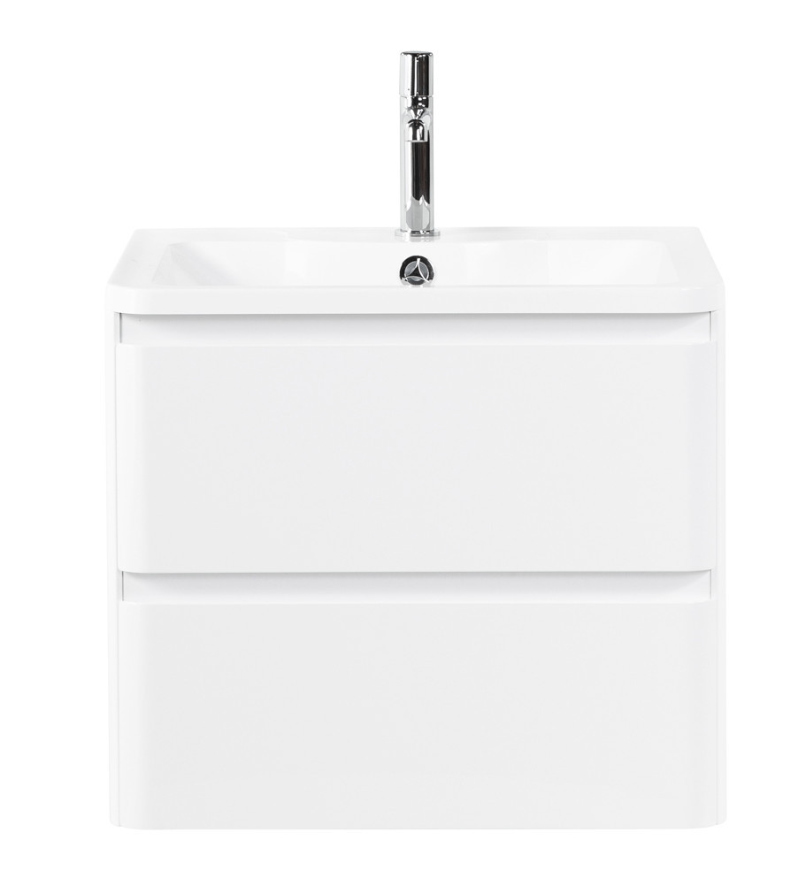 Тумба под раковину подвесная белая 60см Belbagno ALBANO-600-2C-SO-BL