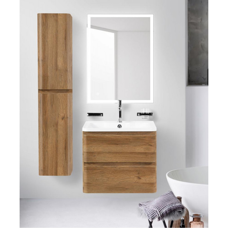 Тумба под раковину подвесная дуб рустикальный 70см Belbagno ALBANO-700-2C-SO-RR