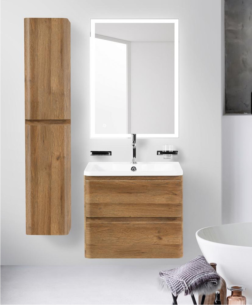 Тумба под раковину подвесная дуб рустикальный 70см Belbagno ALBANO-700-2C-SO-RR