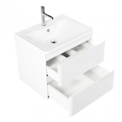 Тумба под раковину подвесная белая 70см Belbagno ALBANO-700-2C-SO-BL