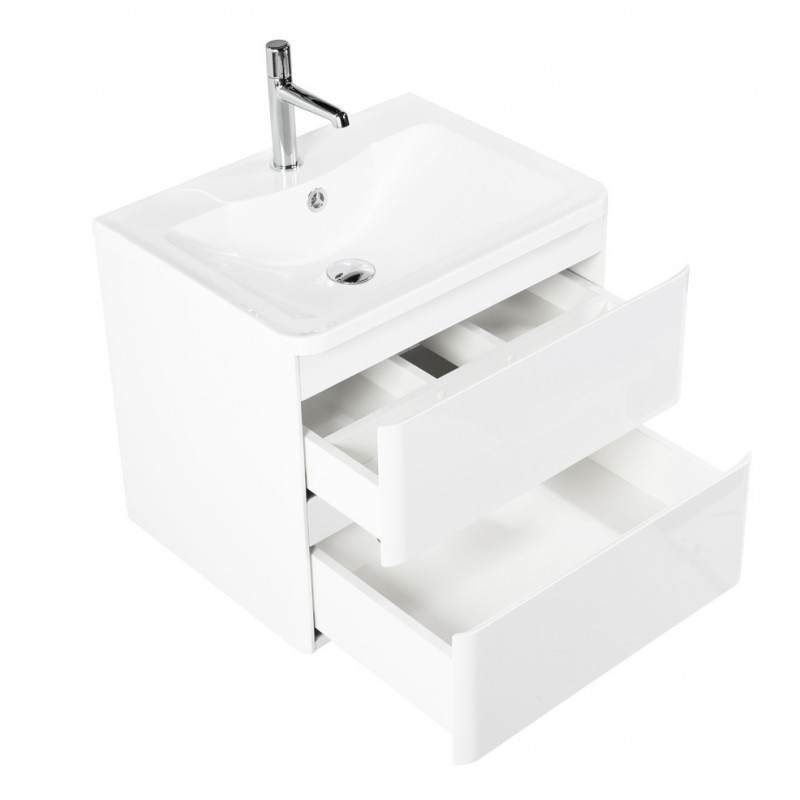 Тумба под раковину подвесная белая 70см Belbagno ALBANO-700-2C-SO-BL