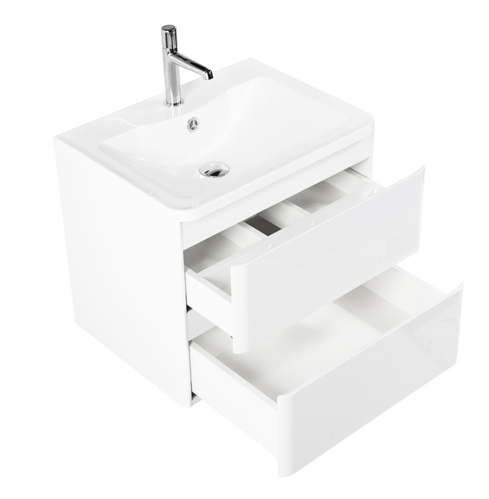 Тумба под раковину подвесная белая 70см Belbagno ALBANO-700-2C-SO-BL
