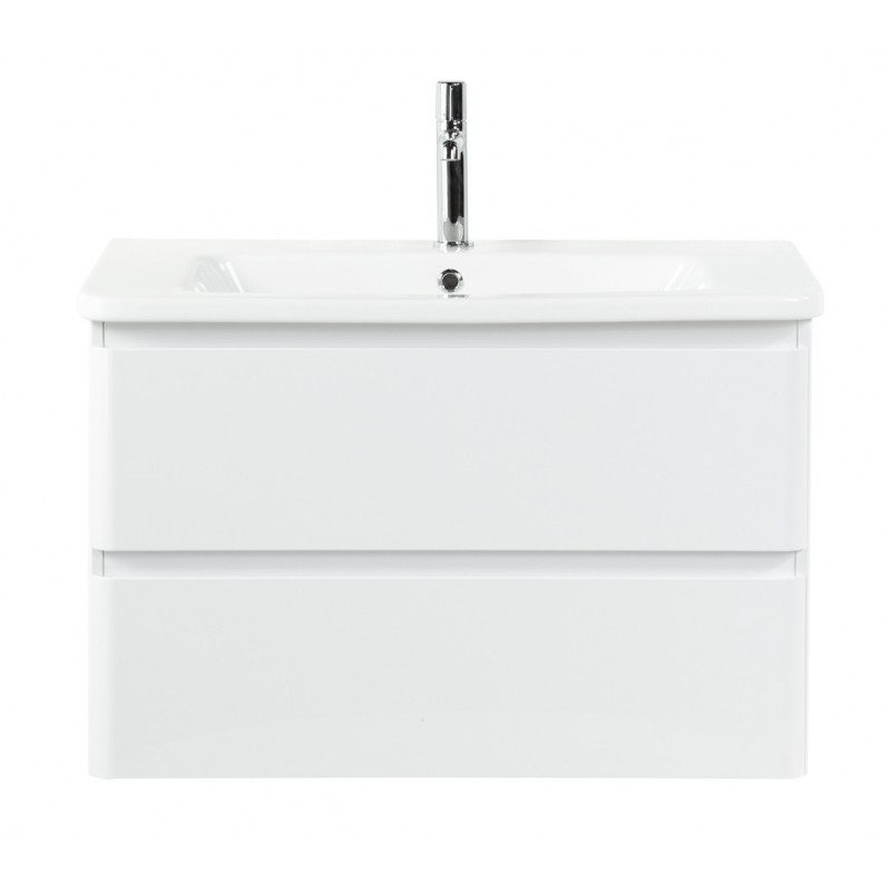 Тумба под раковину подвесная белая 80см Belbagno ALBANO-800-2C-SO-BL
