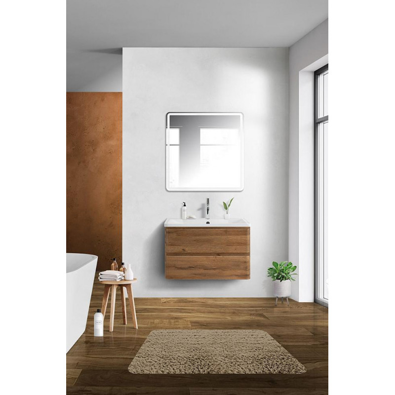 Тумба под раковину подвесная дуб рустикальный 80см Belbagno ALBANO-800-2C-SO-RR