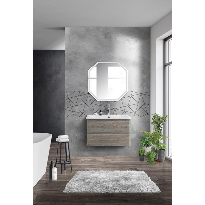 Тумба под раковину подвесная сосна скания 90см Belbagno ALBANO-900-2C-SO-PS