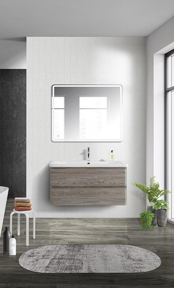 Тумба под раковину подвесная сосна скания 100см Belbagno ALBANO-1000-2C-SO-PS