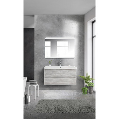 Тумба под раковину подвесная белое дерево 100см Belbagno ALBANO-1000-2C-SO-RVB