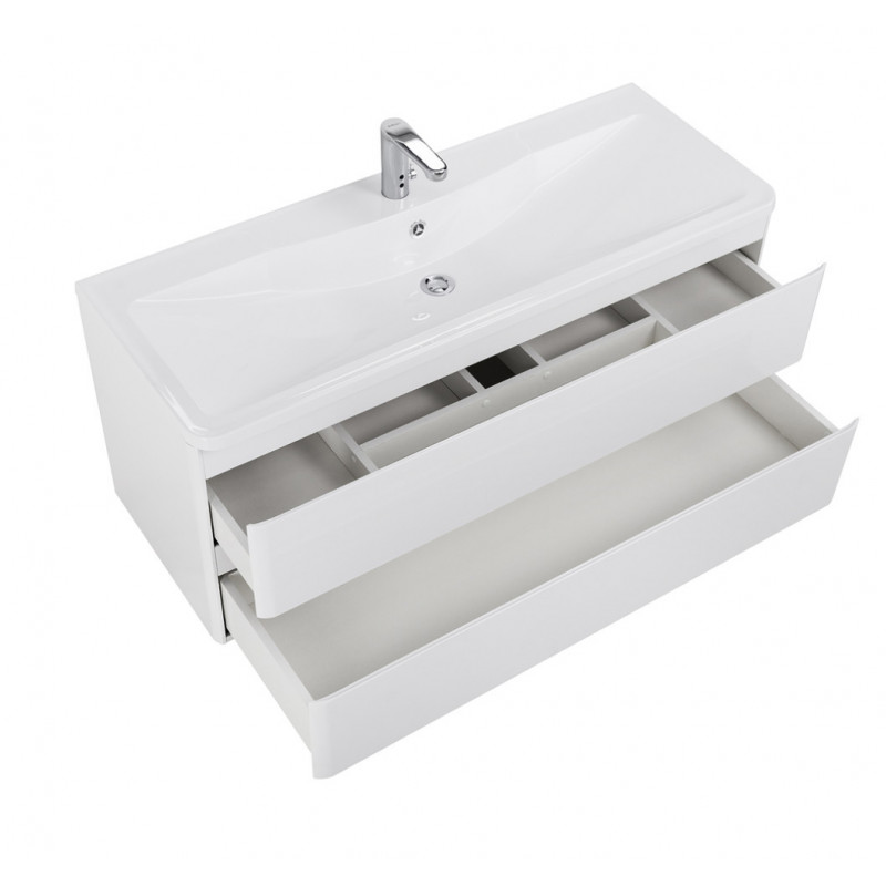 Тумба под раковину подвесная белая 120см Belbagno ALBANO-1200-2C-SO-BL