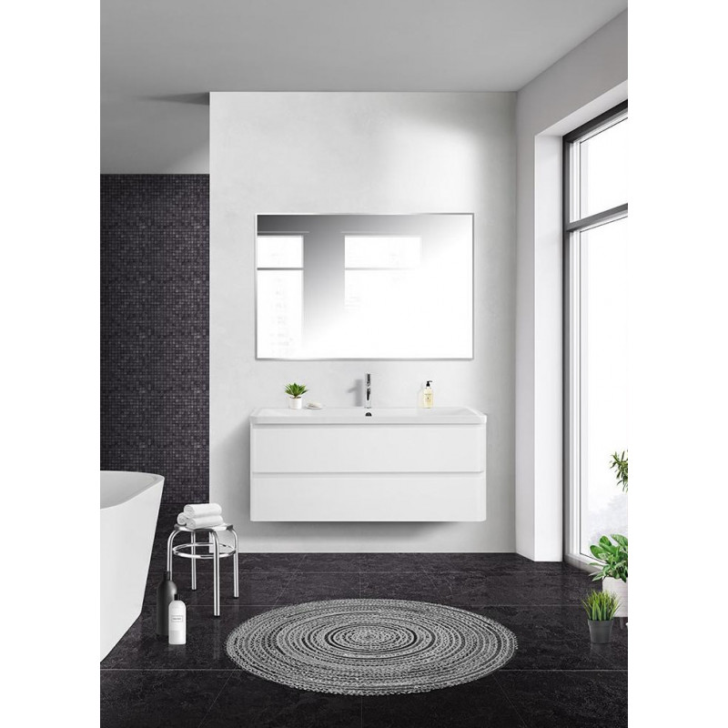 Тумба под раковину подвесная белая 120см Belbagno ALBANO-1200-2C-SO-BL