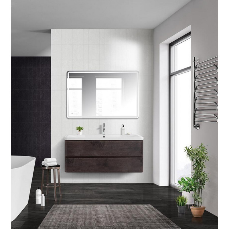 Тумба под раковину подвесная темное дерево 120см Belbagno ALBANO-1200-2C-SO-RNG