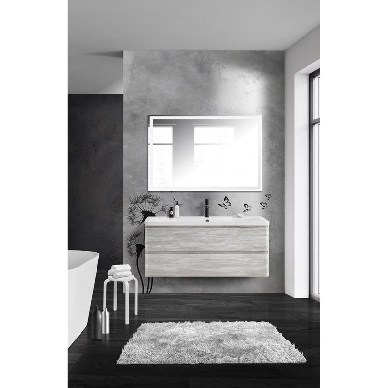 Тумба под раковину подвесная белое дерево 120см Belbagno ALBANO-1200-2C-SO-RVB