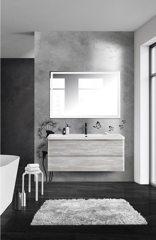 Тумба под раковину подвесная белое дерево 120см Belbagno ALBANO-1200-2C-SO-RVB