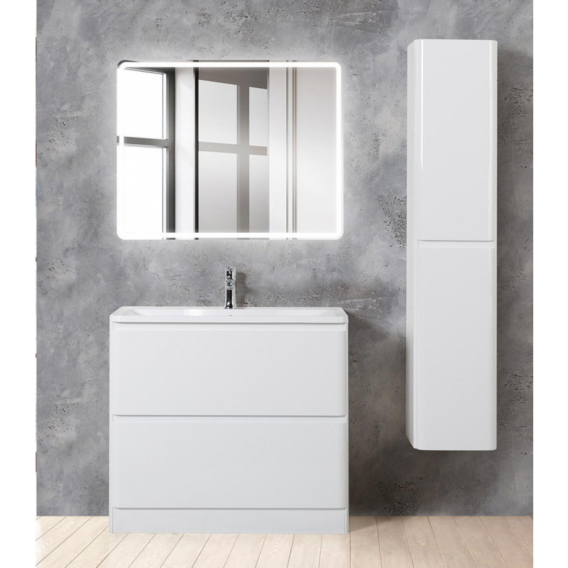 Тумба под раковину напольная белая 80см Belbagno ALBANO-800-2C-PIA-BL