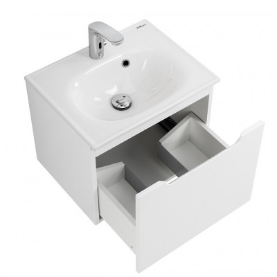 Тумба под раковину подвесная белая 50см Belbagno ETNA-500-1C-SO-BL-P