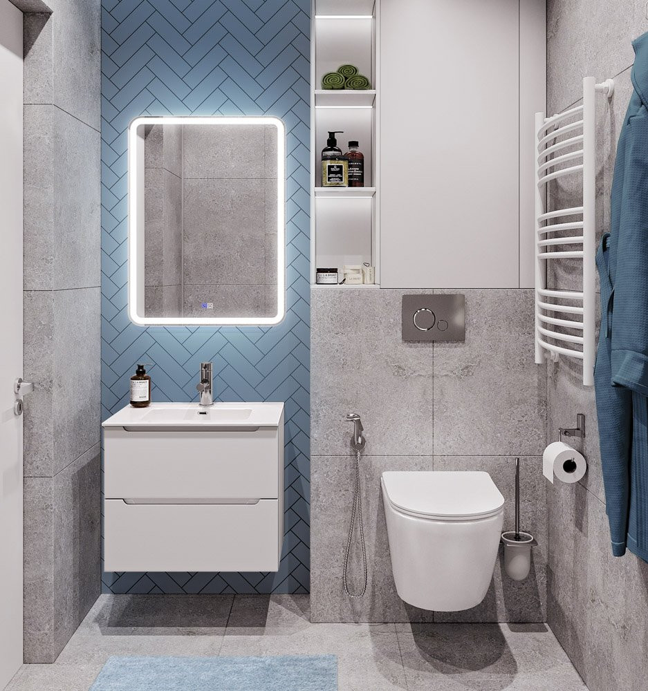 Тумба под раковину подвесная белая 60см Belbagno ETNA-600-2C-SO-BL-P