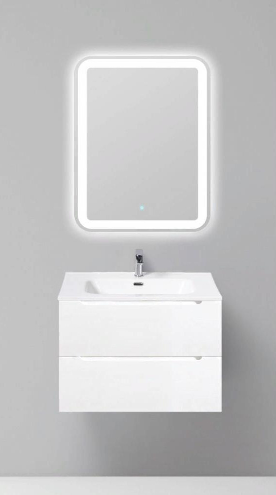 Тумба под раковину подвесная белая 70см Belbagno ETNA-700-2C-SO-BL-P