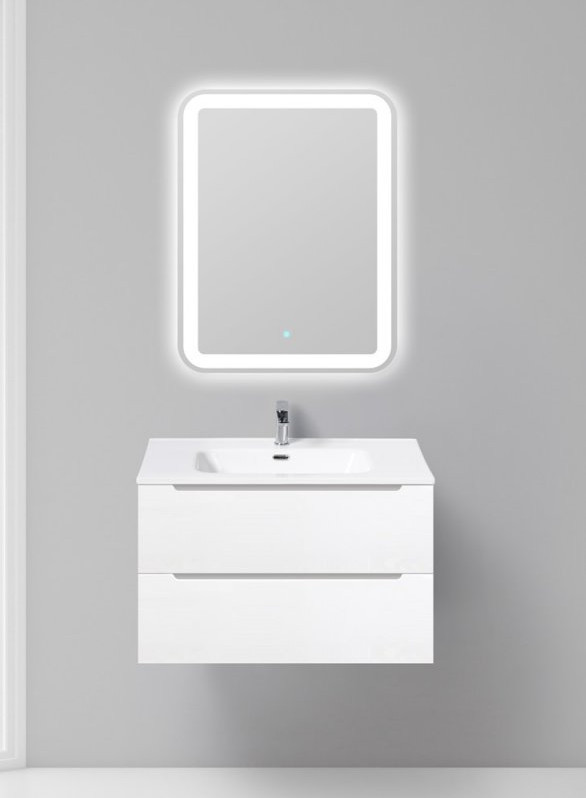 Тумба под раковину подвесная белая 80см Belbagno ETNA-800-2C-SO-BL-P