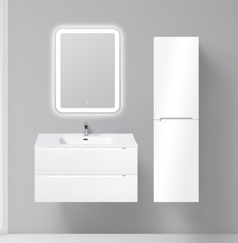 Тумба под раковину подвесная белая 90см Belbagno ETNA-900-2C-SO-BL-P