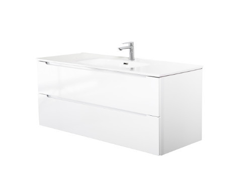 Тумба под раковину подвесная белая 120см Belbagno ETNA-1200-2C-SO-BL-P