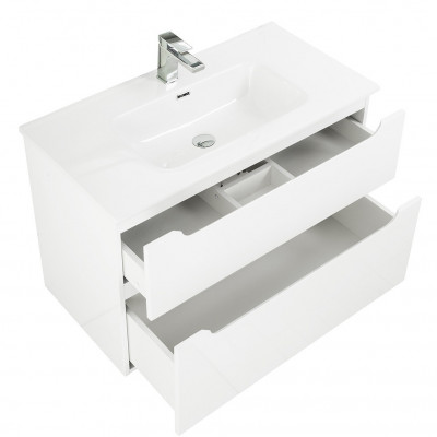 Тумба под раковину подвесная белая 60см Belbagno ETNA-H60-600-2C-SO-BL-P