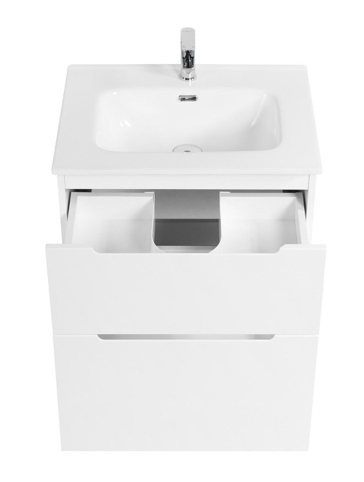 Тумба под раковину подвесная белая 70см Belbagno ETNA-H60-700-2C-SO-BL-P