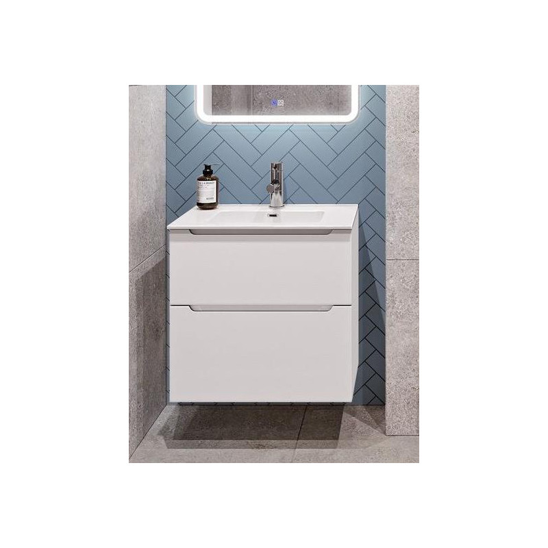 Тумба под раковину подвесная белая 70см Belbagno ETNA-H60-700-2C-SO-BL-P