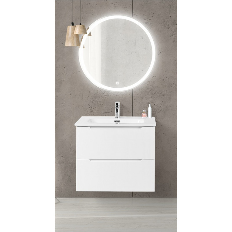 Тумба под раковину подвесная белая 80см Belbagno ETNA-H60-800-2C-SO-BL-P