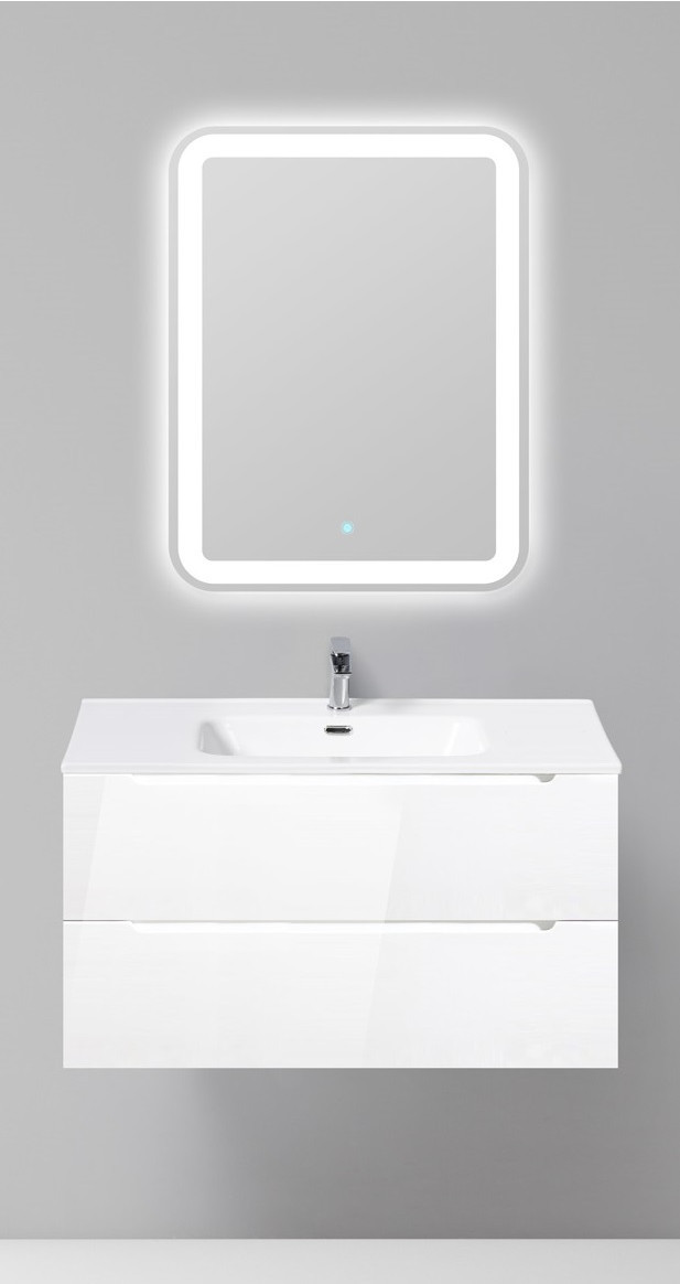 Тумба под раковину подвесная белая 100см Belbagno ETNA-H60-1000-2C-SO-BL-P