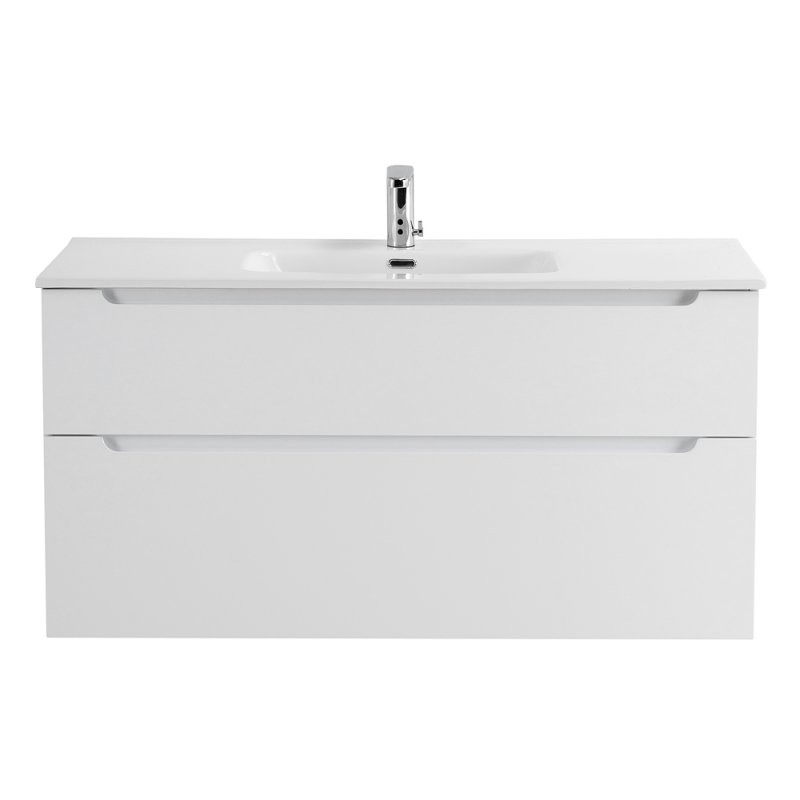 Тумба под раковину подвесная белая 120см Belbagno ETNA-H60-1200-2C-SO-BL-P