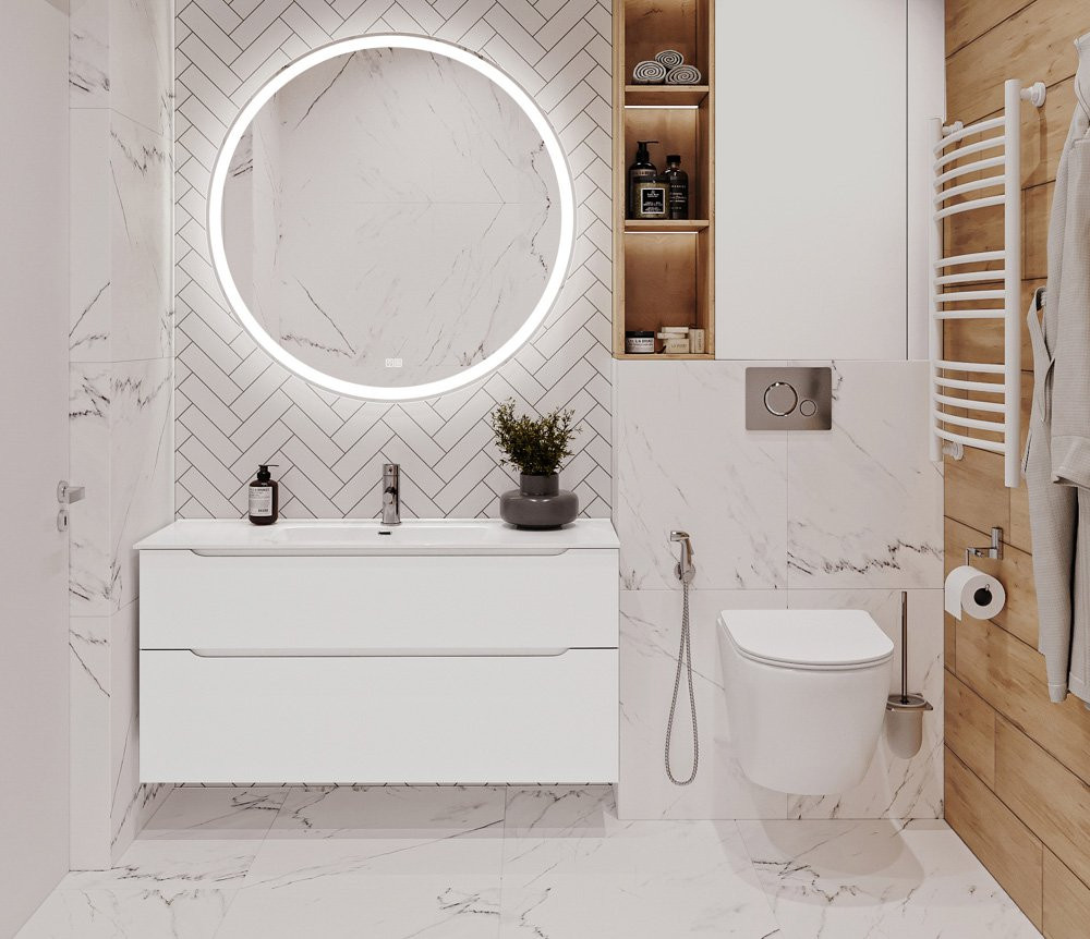 Тумба под раковину подвесная белая 120см Belbagno ETNA-H60-1200-2C-SO-BL-P