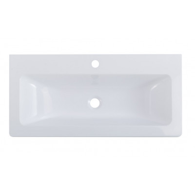 Раковина из искусственного мрамора встраиваемая белая 80x38см Belbagno BB800/380-LV-MR-ETN