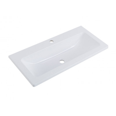 Раковина из искусственного мрамора встраиваемая белая 80x38см Belbagno BB800/380-LV-MR-ETN