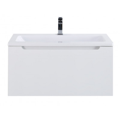 Тумба под раковину подвесная белая 80см Belbagno ETNA-M-800/380-1C-SO-BL