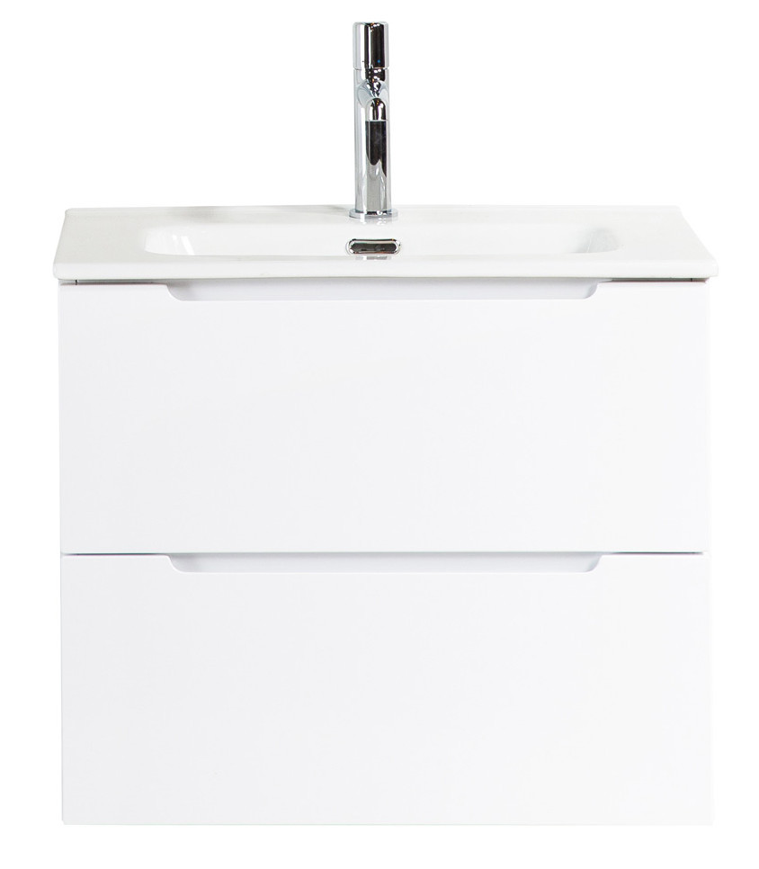 Тумба под раковину подвесная белая 50см Belbagno ETNA39-500/390-2C-SO-BL-P