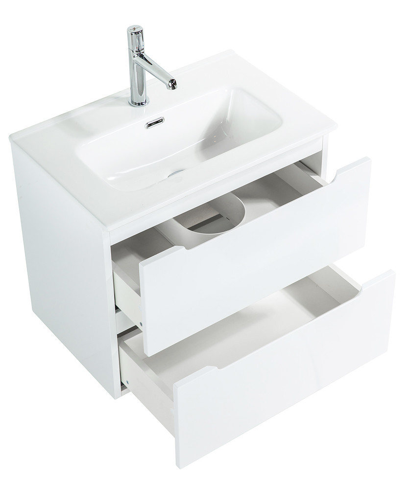 Тумба под раковину подвесная белая 50см Belbagno ETNA39-500/390-2C-SO-BL-P