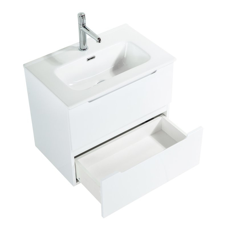 Тумба под раковину подвесная белая 60см Belbagno ETNA39-600/390-2C-SO-BL-P