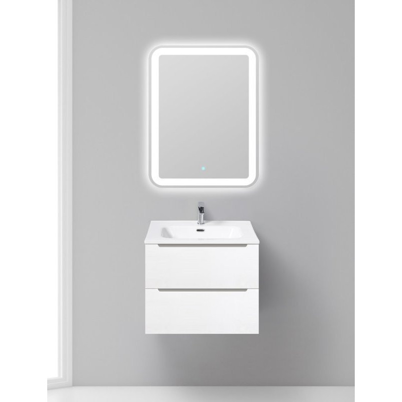 Тумба под раковину подвесная белая 60см Belbagno ETNA39-600/390-2C-SO-BL-P