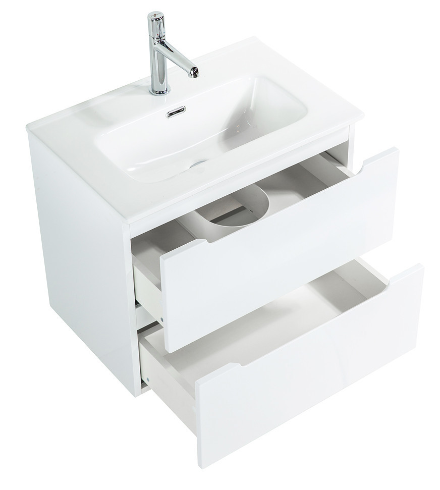 Тумба под раковину подвесная белая 70см Belbagno ETNA39-700/390-2C-SO-BL-P