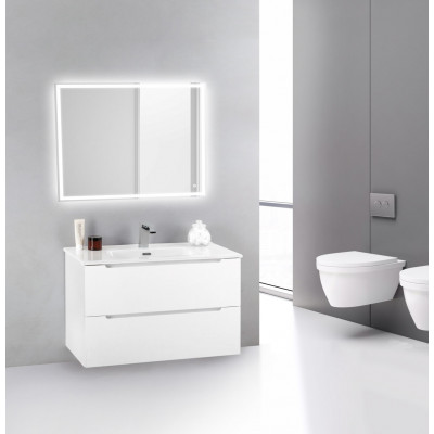 Тумба под раковину подвесная белая 70см Belbagno ETNA39-700/390-2C-SO-BL-P
