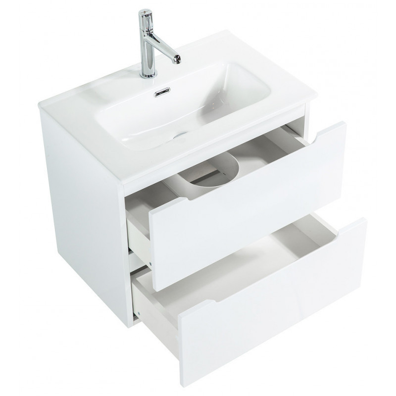 Тумба под раковину подвесная белая 80см Belbagno ETNA39-800/390-2C-SO-BL-P