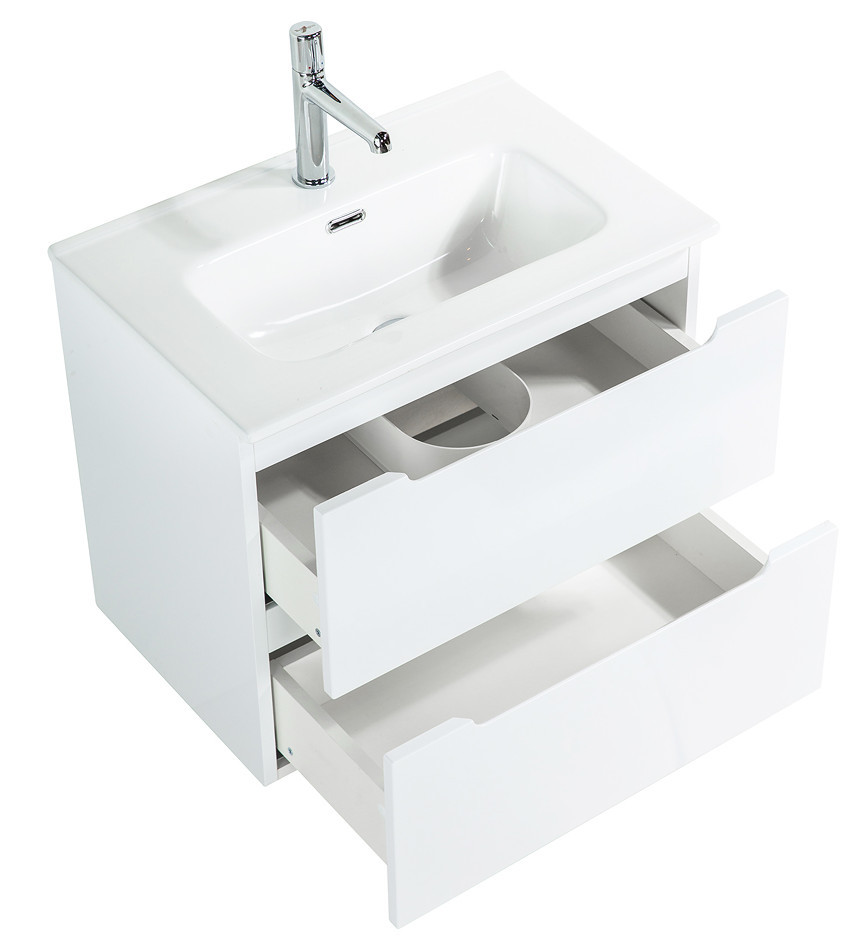 Тумба под раковину подвесная белая 80см Belbagno ETNA39-800/390-2C-SO-BL-P