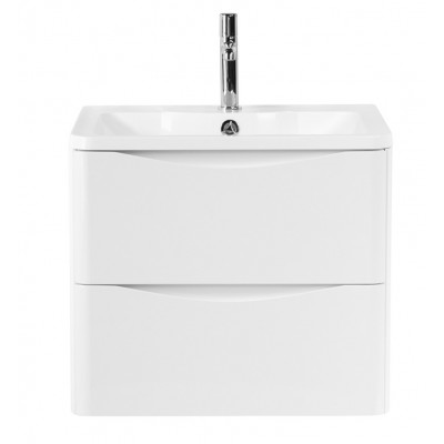 Тумба под раковину подвесная белая 60см Belbagno ACQUA-600-2C-SO-BL