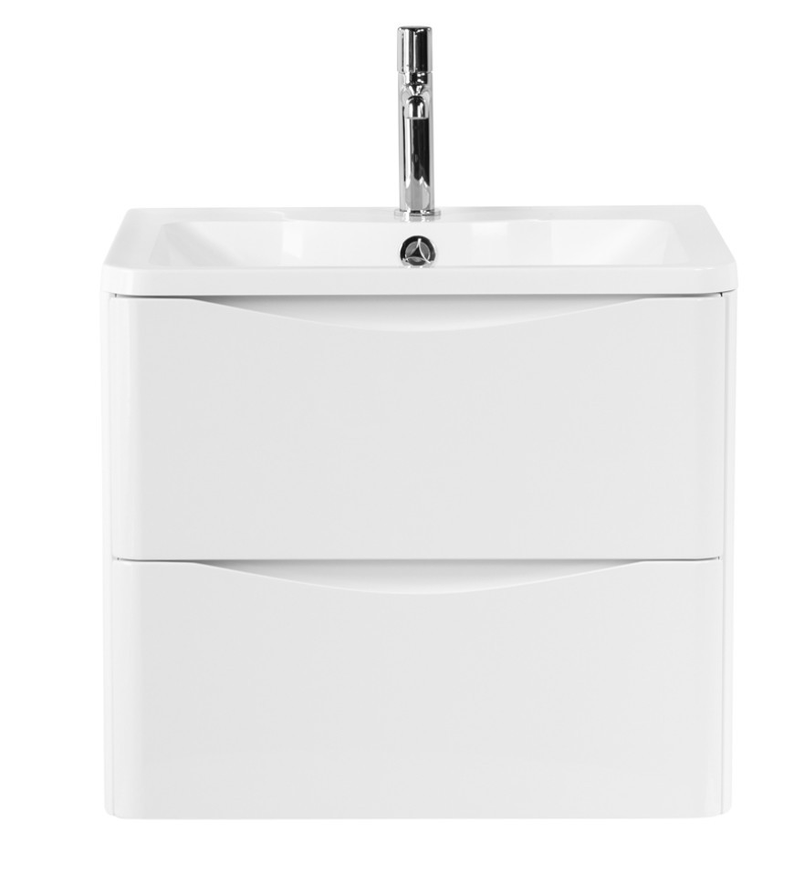 Тумба под раковину подвесная белая 60см Belbagno ACQUA-600-2C-SO-BL