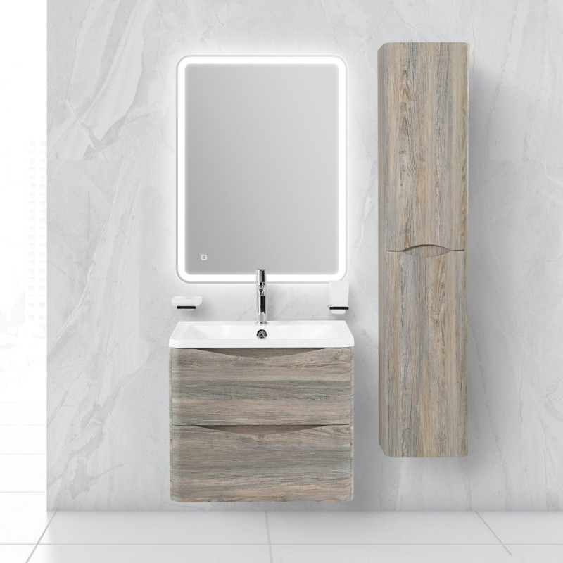 Тумба под раковину подвесная сосна скания 60см Belbagno ACQUA-600-2C-SO-PS