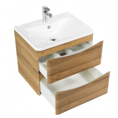 Тумба под раковину подвесная дуб рустикальный 60см Belbagno ACQUA-600-2C-SO-RR