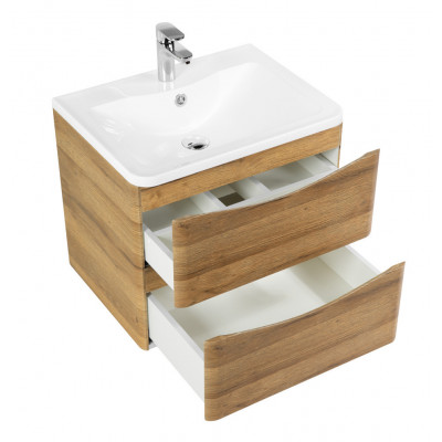 Тумба под раковину подвесная дуб рустикальный 70см Belbagno ACQUA-700-2C-SO-RR