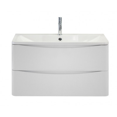 Тумба под раковину подвесная белая 80см Belbagno ACQUA-800-2C-SO-BL