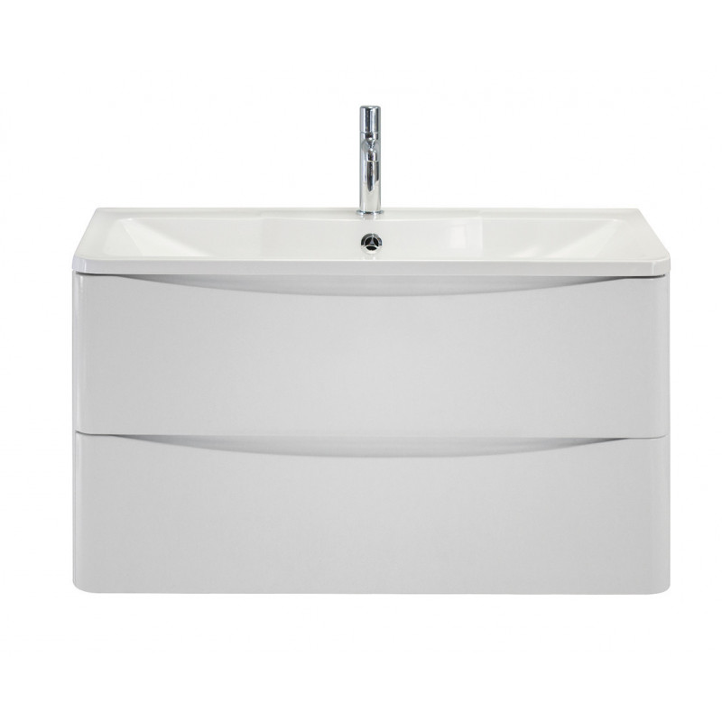 Тумба под раковину подвесная белая 80см Belbagno ACQUA-800-2C-SO-BL